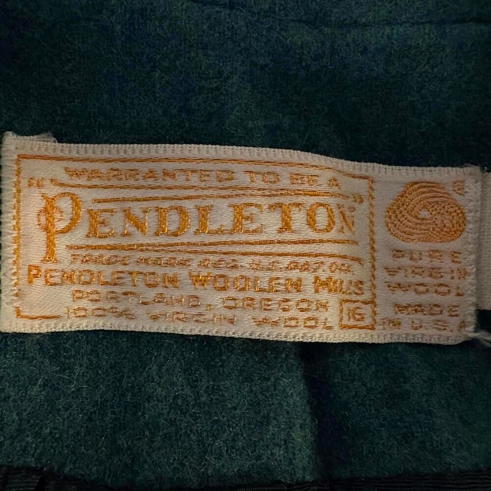 NWT Vintage 70's Pendleton 100% Virgin Wool Teal Jacket Blazer Academia Preppy - Picture 8 of 9